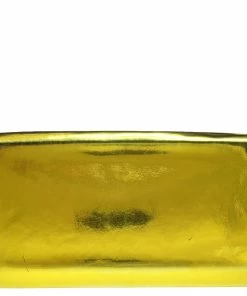 Brand new ✨ Stella McCartney Yellow Metallic Faux Leather Beckett Envelope Clutch For 👩 Women 🥰 -Stella McCartney Shop luxury women stella mccartney used handbags p527909 013