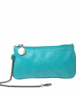 Best Sale 👏 Stella McCartney Tosca Green Faux Suede Large Falabella Tote For 👩 Women 👏 -Stella McCartney Shop luxury women stella mccartney used handbags p533020 004