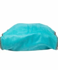 Best Sale 👏 Stella McCartney Tosca Green Faux Suede Large Falabella Tote For 👩 Women 👏 -Stella McCartney Shop luxury women stella mccartney used handbags p533020 010