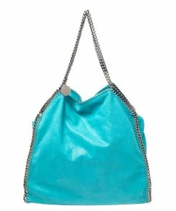 Best Sale 👏 Stella McCartney Tosca Green Faux Suede Large Falabella Tote For 👩 Women 👏
