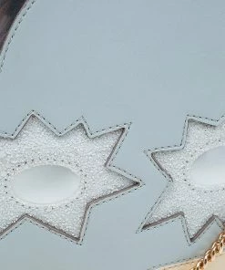 Wholesale 😀 Stella McCartney Powder Blue/Yellow Faux Leather Superstellaheros Crossbody Bag For 👩 Women 🥰 -Stella McCartney Shop luxury women stella mccartney used handbags p53305 008