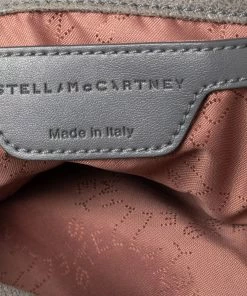 Promo ✨ Stella McCartney Grey Faux Suede Mini Falabella Tote For 👩 Women ✔️ -Stella McCartney Shop luxury women stella mccartney used handbags p534803 011