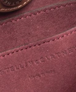 Best deal 🥰 Stella McCartney Brown Faux Leather Logo Shoulder Bag For 👩 Women ⭐ -Stella McCartney Shop luxury women stella mccartney used handbags p537223 003