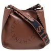 Best deal 🥰 Stella McCartney Brown Faux Leather Logo Shoulder Bag For 👩 Women ⭐ -Stella McCartney Shop luxury women stella mccartney used handbags p537223 005