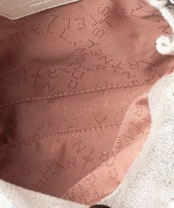 Best deal ❤️ Stella McCartney White Iridescent Faux Leather Tiny Falabella Shoulder Bag For 👩 Women ⭐ -Stella McCartney Shop luxury women stella mccartney used handbags p537408 009