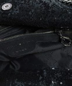 Top 10 ⭐ Stella McCartney Black Sequence Small Falabella Tote For 👩 Women 😍 -Stella McCartney Shop luxury women stella mccartney used handbags p537522 002