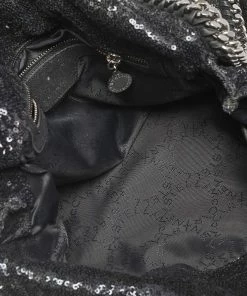 Top 10 ⭐ Stella McCartney Black Sequence Small Falabella Tote For 👩 Women 😍 -Stella McCartney Shop luxury women stella mccartney used handbags p537522 004