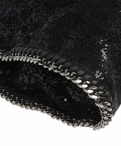 Top 10 ⭐ Stella McCartney Black Sequence Small Falabella Tote For 👩 Women 😍 -Stella McCartney Shop luxury women stella mccartney used handbags p537522 005