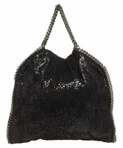 Top 10 ⭐ Stella McCartney Black Sequence Small Falabella Tote For 👩 Women 😍 -Stella McCartney Shop luxury women stella mccartney used handbags p537522 008