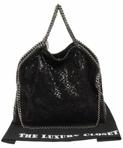 Top 10 ⭐ Stella McCartney Black Sequence Small Falabella Tote For 👩 Women 😍 -Stella McCartney Shop luxury women stella mccartney used handbags p537522 012