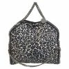 Best Pirce 🤩 Stella McCartney Navy Blue Leopard Print Velvet Small Falabella Tote For 👩 Women 👏 -Stella McCartney Shop luxury women stella mccartney used handbags p537808 012