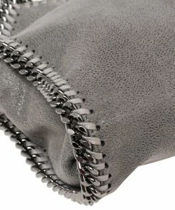Promo 🔥 Stella McCartney Grey Faux Suede Tiny Falabella Shoulder Bag For 👩 Women ⌛ -Stella McCartney Shop luxury women stella mccartney used handbags p541657 004