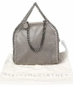 Promo 🔥 Stella McCartney Grey Faux Suede Tiny Falabella Shoulder Bag For 👩 Women ⌛ -Stella McCartney Shop luxury women stella mccartney used handbags p541657 007