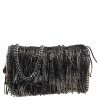 New 🌟 Stella McCartney Metallic Black Faux Leather Fringe Fallabella Crossbody Bag For 👩 Women 😍 -Stella McCartney Shop luxury women stella mccartney used handbags p542590 004
