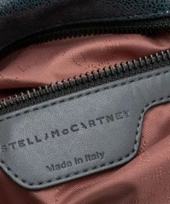 Buy ✔️ Stella McCartney Blue/Silver Laminated Faux Suede Small Falabella Tote For 👩 Women 😍 -Stella McCartney Shop luxury women stella mccartney used handbags p549909 005