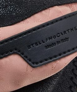 Best Pirce 🧨 Stella McCartney Black Faux Leather Tiny Falabella Shoulder Bag For 👩 Women ✨ -Stella McCartney Shop luxury women stella mccartney used handbags p550061 010