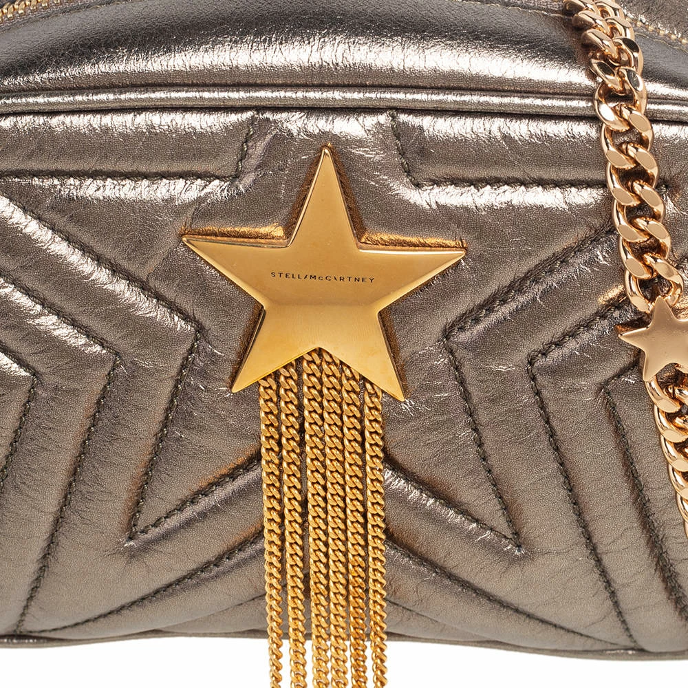 Wholesale ๐งจ Stella McCartney Metallic Olive Green Quilted Faux Leather Stella Star Crossbody Bag For ๐ฉ Women ๐ 7 Wholesale ๐งจ Stella McCartney Metallic Olive Green Quilted Faux Leather Stella Star Crossbody Bag For ๐ฉ Women ๐ - Image 5
