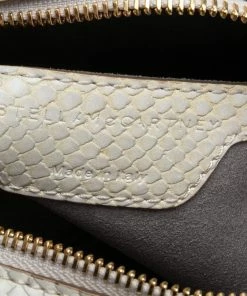Brand new 😀 Stella McCartney White Python Embossed Faux Leather Star Crossbody Bag For 👩 Women 💯 -Stella McCartney Shop luxury women stella mccartney used handbags p561629 003