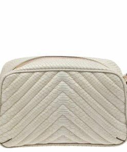 Brand new 😀 Stella McCartney White Python Embossed Faux Leather Star Crossbody Bag For 👩 Women 💯 -Stella McCartney Shop luxury women stella mccartney used handbags p561629 012