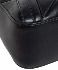 Brand new ❤️ Stella McCartney Black Quilted Faux Leather Stella Star Crossbody Bag For 👩 Women 💯 -Stella McCartney Shop luxury women stella mccartney used handbags p561655 010