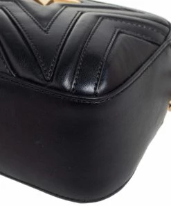Brand new ❤️ Stella McCartney Black Quilted Faux Leather Stella Star Crossbody Bag For 👩 Women 💯 -Stella McCartney Shop luxury women stella mccartney used handbags p561655 011