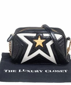 Best Sale ๐ Stella McCartney White/Black Python Embossed Faux Leather Star Crossbody Bag For ๐ฉ Women ๐ฅฐ 23 Best Sale ๐ Stella McCartney White/Black Python Embossed Faux Leather Star Crossbody Bag For ๐ฉ Women ๐ฅฐ -Stella McCartney Shop luxury women stella mccartney used handbags p561662 004