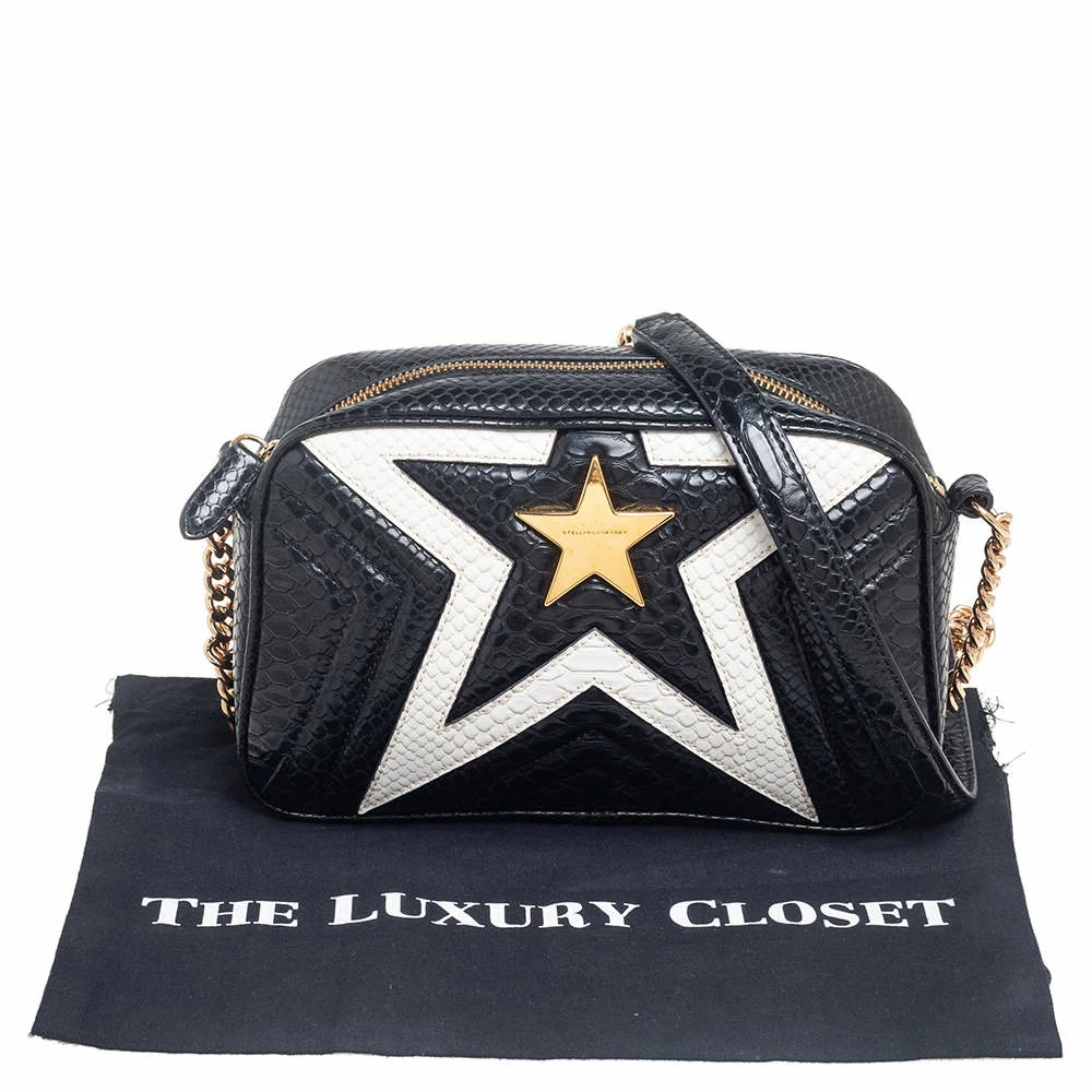 Best Sale ๐ Stella McCartney White/Black Python Embossed Faux Leather Star Crossbody Bag For ๐ฉ Women ๐ฅฐ 12 Best Sale ๐ Stella McCartney White/Black Python Embossed Faux Leather Star Crossbody Bag For ๐ฉ Women ๐ฅฐ - Image 10