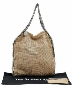 Outlet 🎉 Stella McCartney Beige Tweed Falabella Tote For 👩 Women ✨ -Stella McCartney Shop luxury women stella mccartney used handbags p562093 009