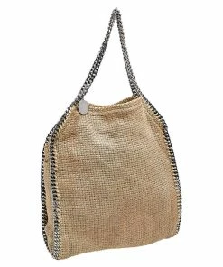 Outlet 🎉 Stella McCartney Beige Tweed Falabella Tote For 👩 Women ✨ -Stella McCartney Shop luxury women stella mccartney used handbags p562093 012