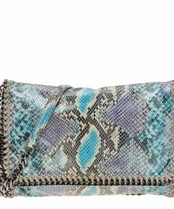 Coupon 🎉 Stella McCartney Multicolor Faux Python Leather Falabella Flap Shoulder Bag For 👩 Women 🎉