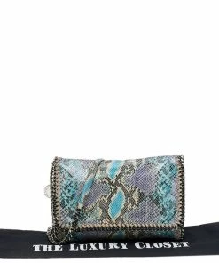 Coupon 🎉 Stella McCartney Multicolor Faux Python Leather Falabella Flap Shoulder Bag For 👩 Women 🎉 -Stella McCartney Shop luxury women stella mccartney used handbags p562327 010