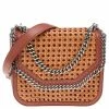Discount 😉 Stella McCartney Copper/Tan Woven Faux Leather Falabella Box Shoulder Bag For 👩 Women ❤️ -Stella McCartney Shop luxury women stella mccartney used handbags p562387 007