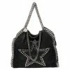 Best Sale 🤩 Stella McCartney Black Faux Suede Mini Falabella Star Studded Tote For 👩 Women 👏 -Stella McCartney Shop luxury women stella mccartney used handbags p566544 007