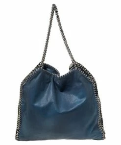 Best reviews of 🎉 Stella McCartney Blue Faux Leather Small Falabella Tote For 👩 Women 💯 -Stella McCartney Shop luxury women stella mccartney used handbags p569870 002