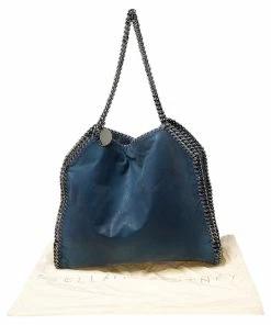 Best reviews of 🎉 Stella McCartney Blue Faux Leather Small Falabella Tote For 👩 Women 💯 -Stella McCartney Shop luxury women stella mccartney used handbags p569870 013