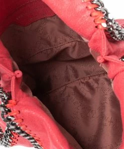 Brand new 🧨 Stella McCartney Orange Faux Suede Mini Falabella Tote For 👩 Women ⭐ -Stella McCartney Shop luxury women stella mccartney used handbags p570023 003