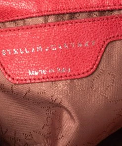 Brand new 🧨 Stella McCartney Orange Faux Suede Mini Falabella Tote For 👩 Women ⭐ -Stella McCartney Shop luxury women stella mccartney used handbags p570023 004
