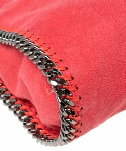 Brand new 🧨 Stella McCartney Orange Faux Suede Mini Falabella Tote For 👩 Women ⭐ -Stella McCartney Shop luxury women stella mccartney used handbags p570023 007