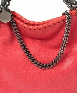 Brand new 🧨 Stella McCartney Orange Faux Suede Mini Falabella Tote For 👩 Women ⭐ -Stella McCartney Shop luxury women stella mccartney used handbags p570023 010