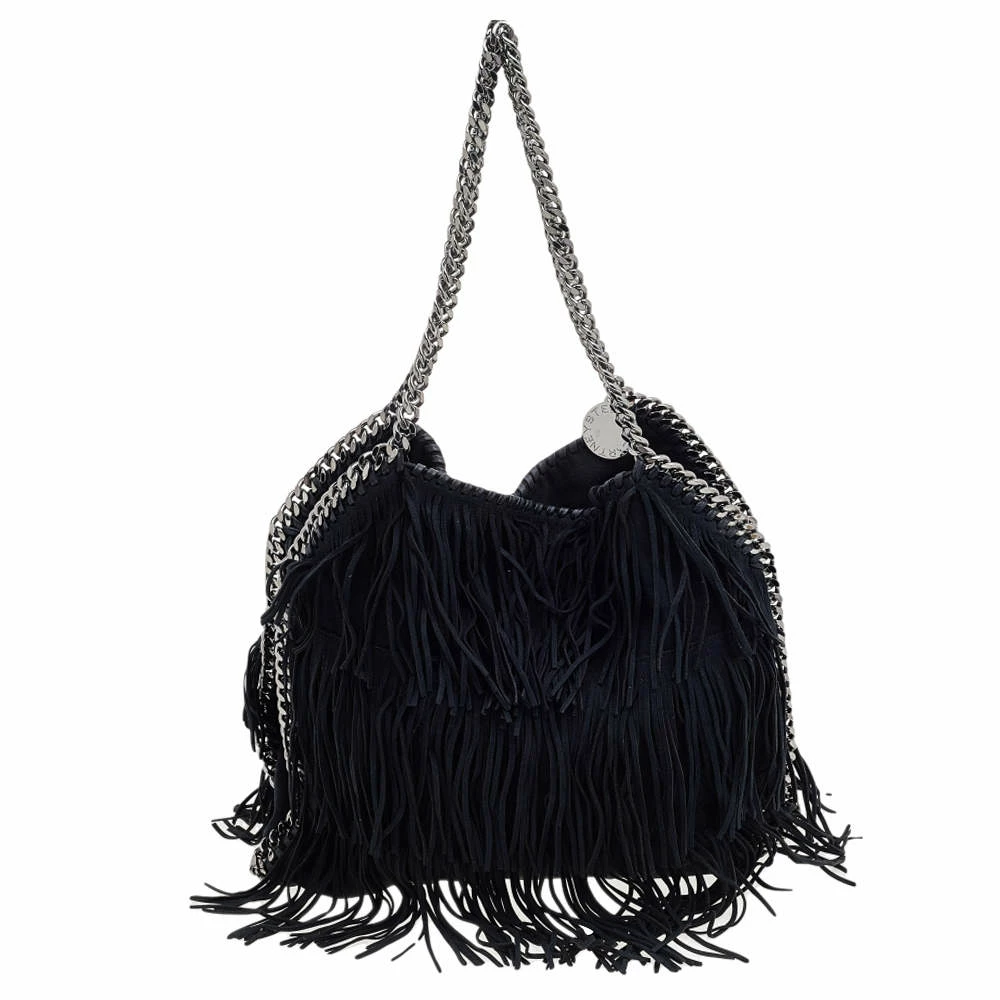 Coupon 🔔 Stella McCartney Black Faux Suede Falabella Tote For 👩 Women 😉 6 Coupon 🔔 Stella McCartney Black Faux Suede Falabella Tote For 👩 Women 😉 - Image 4