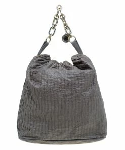 Buy 💯 Stella McCartney Grey Faux Leather Slouchy Hobo For 👩 Women ⭐ -Stella McCartney Shop luxury women stella mccartney used handbags p57531 0004