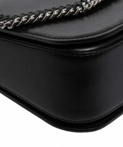 Deals 😀 Stella McCartney Black Faux Leather Falabella Star Box Bag For 👩 Women 🔥 -Stella McCartney Shop luxury women stella mccartney used handbags p576564 1642135336 008