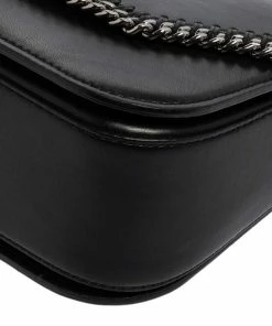 Deals 😀 Stella McCartney Black Faux Leather Falabella Star Box Bag For 👩 Women 🔥 -Stella McCartney Shop luxury women stella mccartney used handbags p576564 1642135341 009