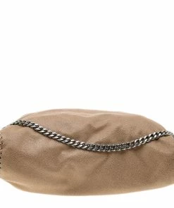 Best Sale 😀 Stella McCartney Beige Faux Leather Small Falabella Tote For 👩 Women 💯 -Stella McCartney Shop luxury women stella mccartney used handbags p580842 004