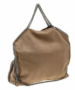 Best Sale 😀 Stella McCartney Beige Faux Leather Small Falabella Tote For 👩 Women 💯 -Stella McCartney Shop luxury women stella mccartney used handbags p580842 009