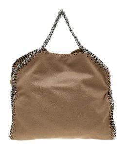 Best Sale 😀 Stella McCartney Beige Faux Leather Small Falabella Tote For 👩 Women 💯 -Stella McCartney Shop luxury women stella mccartney used handbags p580842 011