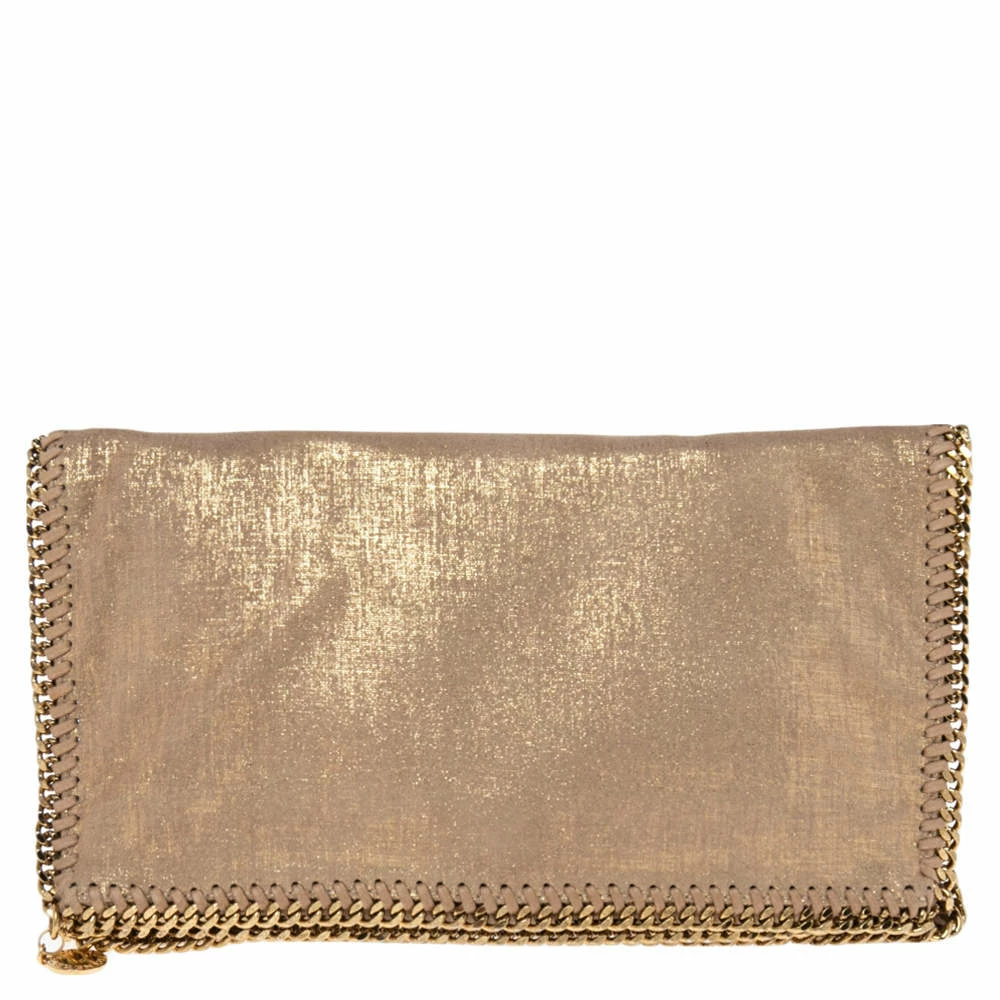 Top 10 ๐ฅฐ Stella McCartney Gold/Beige Shimmering Fabric Falabella Foldover Clutch For ๐ฉ Women ๐ 3 Top 10 ๐ฅฐ Stella McCartney Gold/Beige Shimmering Fabric Falabella Foldover Clutch For ๐ฉ Women ๐
