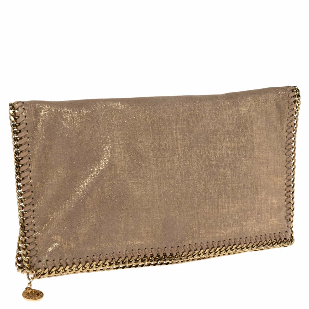 Top 10 ๐ฅฐ Stella McCartney Gold/Beige Shimmering Fabric Falabella Foldover Clutch For ๐ฉ Women ๐ 5 Top 10 ๐ฅฐ Stella McCartney Gold/Beige Shimmering Fabric Falabella Foldover Clutch For ๐ฉ Women ๐ - Image 3