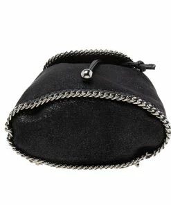 Brand new 😍 Stella McCartney Black Faux Leather Falabella Mini 🎒 Backpack For 👩 Women ✨ -Stella McCartney Shop luxury women stella mccartney used handbags p590265 007