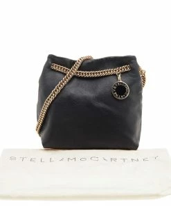 Deals 👏 Stella McCartney Black Faux Leather Noma Shoulder Bag For 👩 Women 🎁 -Stella McCartney Shop luxury women stella mccartney used handbags p592862 007